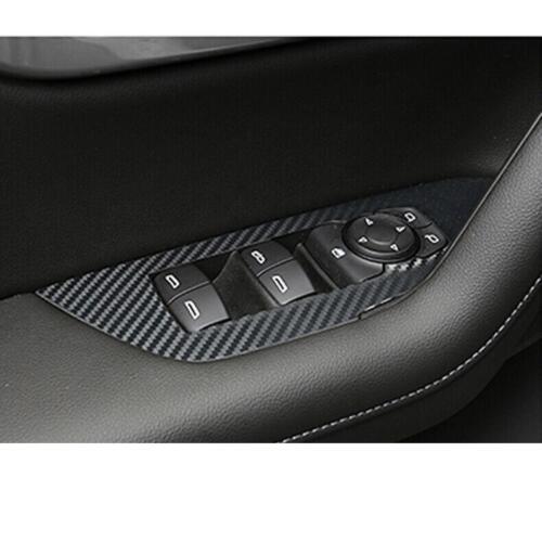 for Chevrolet Blazer 2019-2022 Carbon Fiber Window Lift Panel Switch Cover Trim
