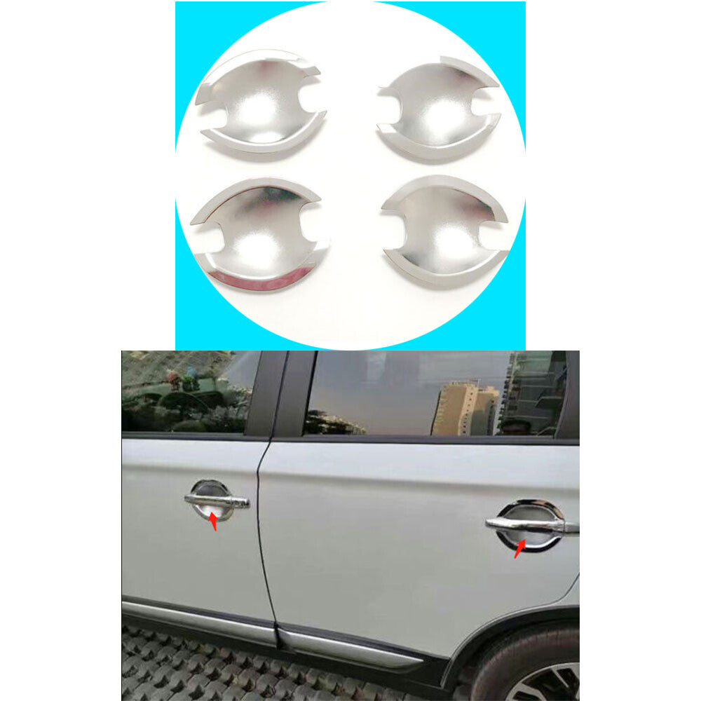 for Mitsubishi Outlander Sport 2011-2022 Chrome Outside Door Bowl Cup Cover Trim