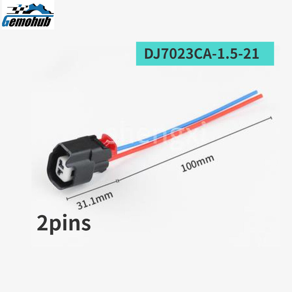 2pins OE DJ7023CA-1.5-21 Fuel Injection Connector Injector Plug for Ford ESCORT