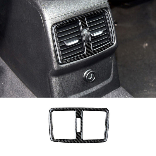 Carbon fiber vent outlet rear trim for BMW X1 F48 2016-2018