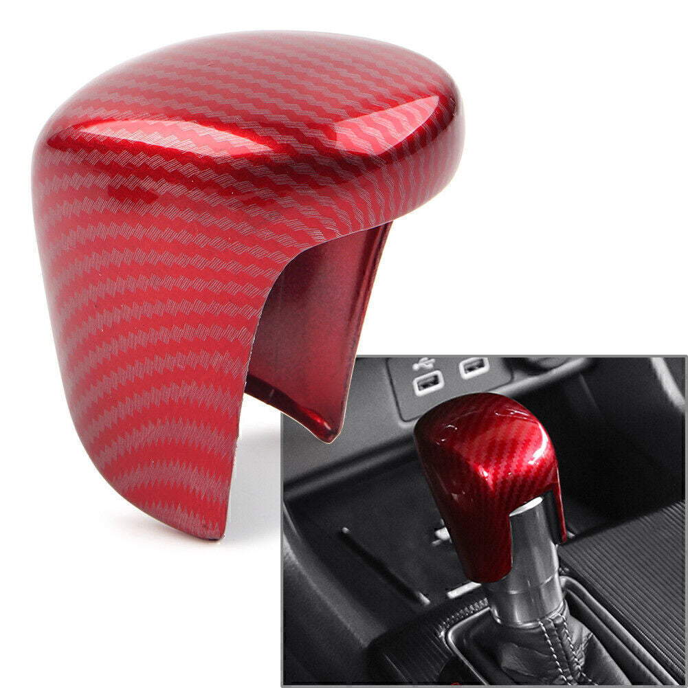 Fit for Honda for Civic 11th 2022 Up Red Carbon Car Interior Gear Shift Knob Head Cover