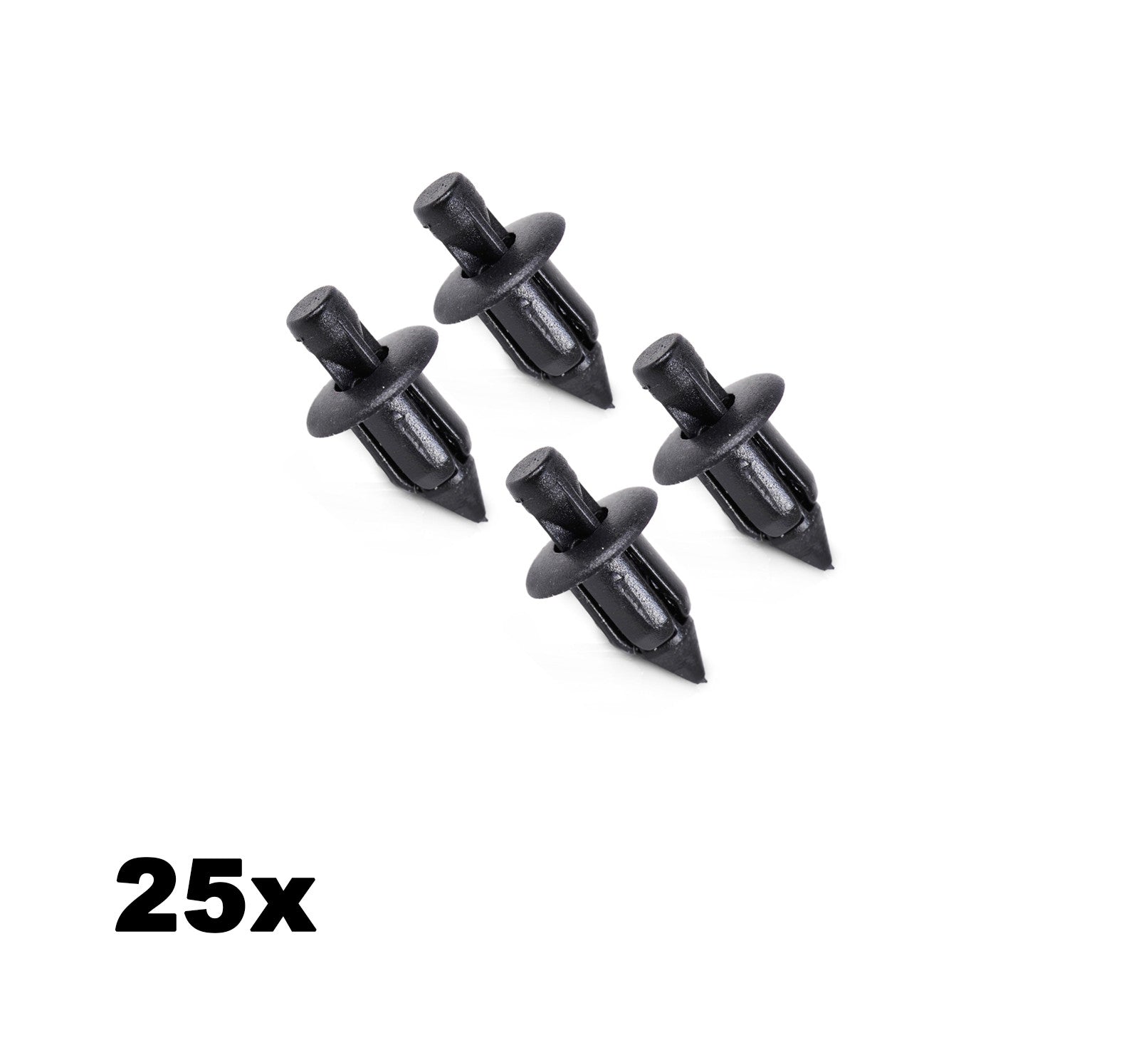 25xFender Panel Fastener Clips Retainer Plastic Rivet 6mm Fit for Nissan 66824-01G00
