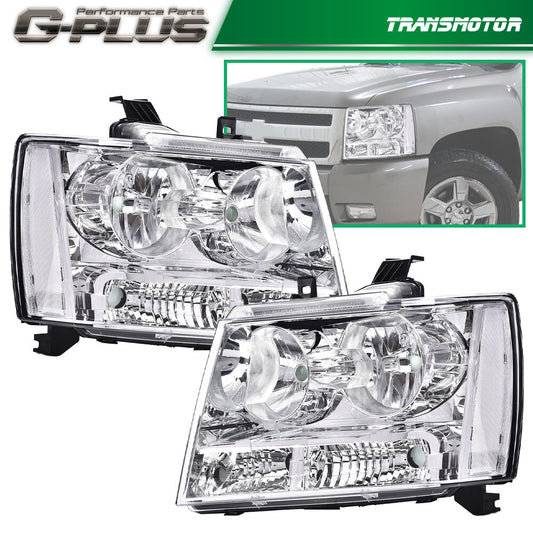 Suitable for 2007-2014 for Chevrolet Avalanche and for Chevrolet Suburban Tahoe models with chrome headlights.