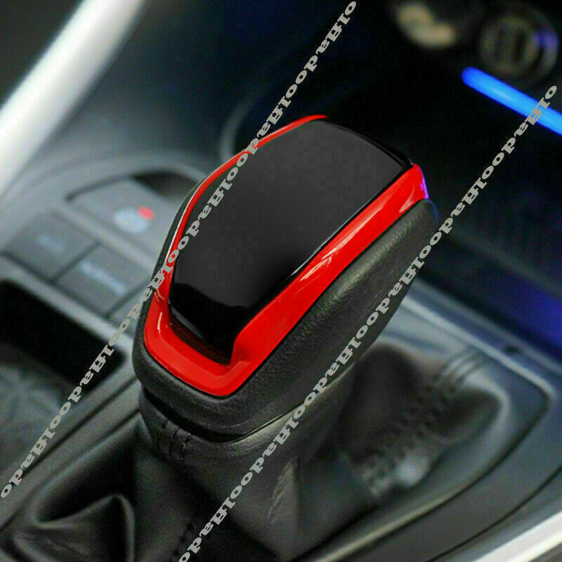 For 2019-2023 for Toyota RAV4 ABS Black+Red Inner Gear Shift Knob Shifter Cover Trim