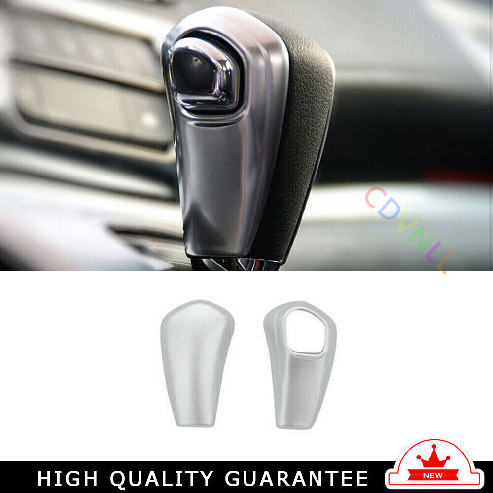 Gear Shift Knob Head Cover Trim 2 Fit for Honda CRV CR-V 2012-2016 Matte Silver