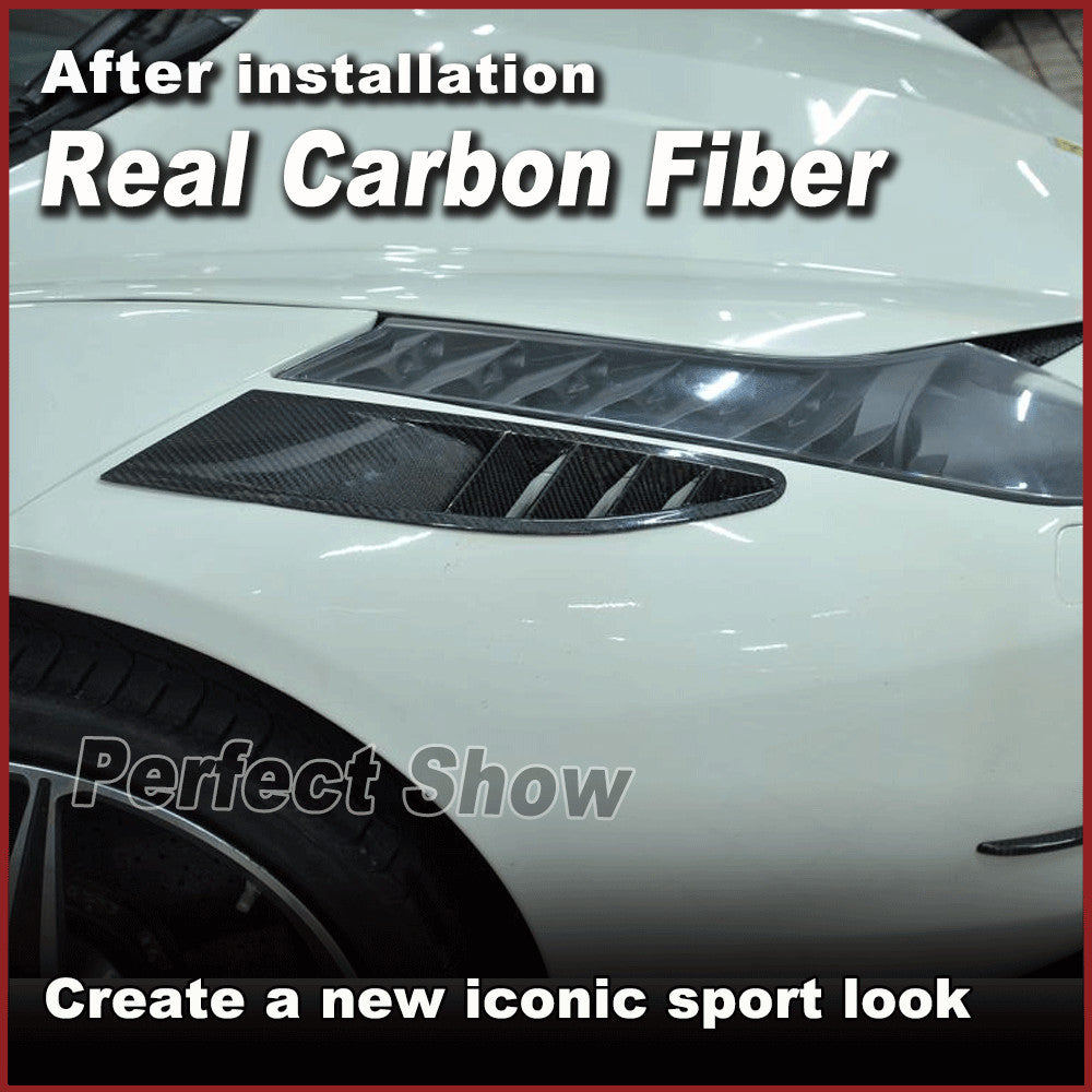 Fit for Ferrari 458 Coupe 11-13 Carbon Fiber Front Bumper Air Intake Vent Cover
