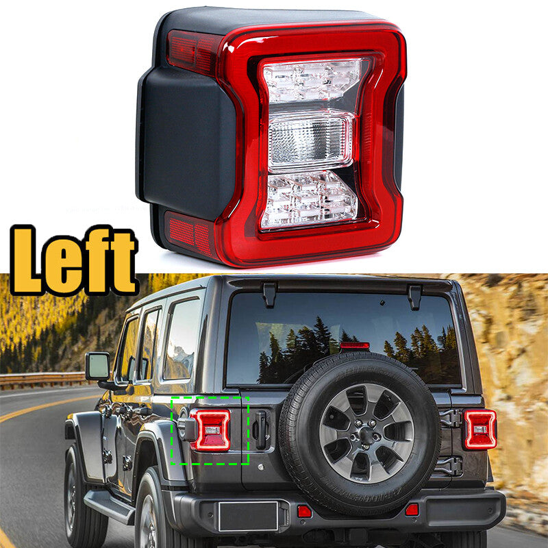 1-piece for Jeep for Wrangler 2018 Left Side Taillight Assembly (LED Type)