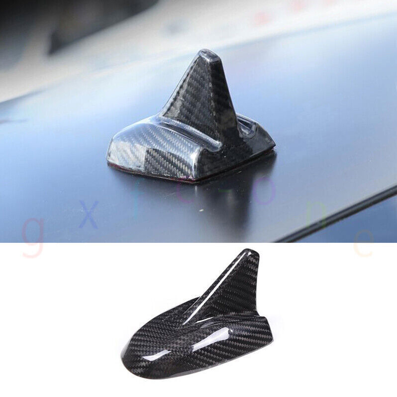 for Maserati 2016-2023 Ghibli Dry Carbon Fiber Car Roof Antenna Cover Decor Trim