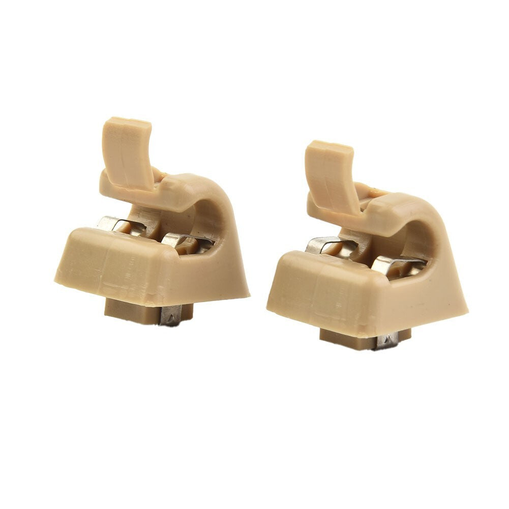 2 Sun Visor-Clips Holders for Mercedes W123 W124 W126 W140 W201 SET OF 2 NEW