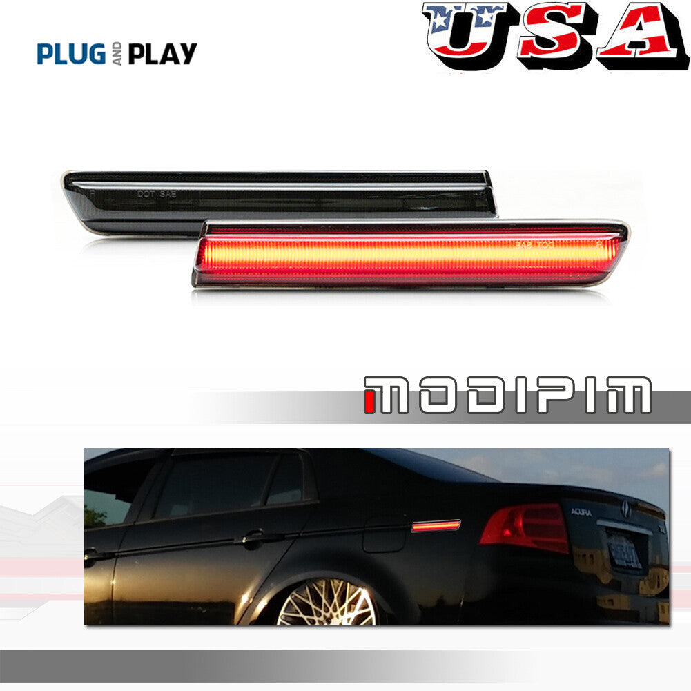 One pair of LED rear side marker parking lights suitable for 2004, 2005, 2006, 2007, and 2008 for Acura TL