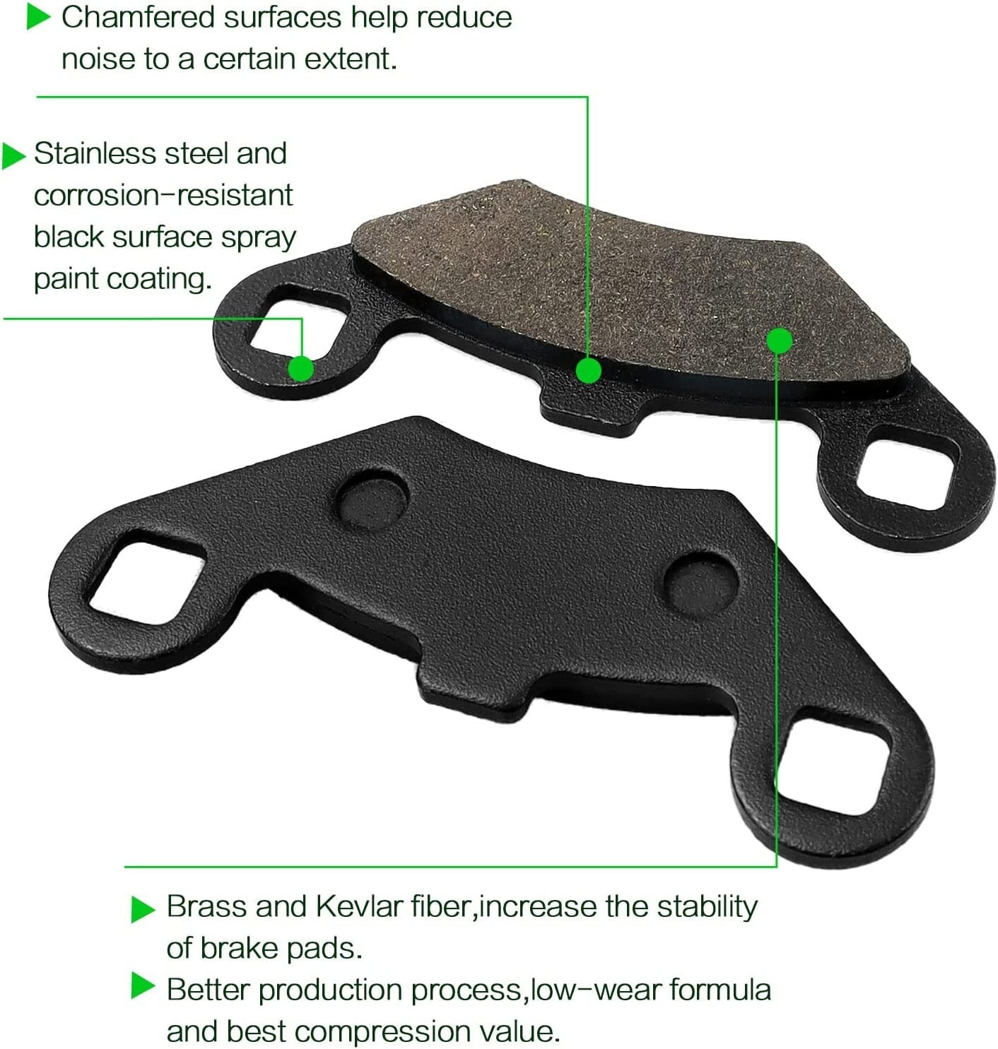 Brake Pads for Polaris Sportsman 400 450 500 600 700 800 2x4 4x4 Scrambler 400