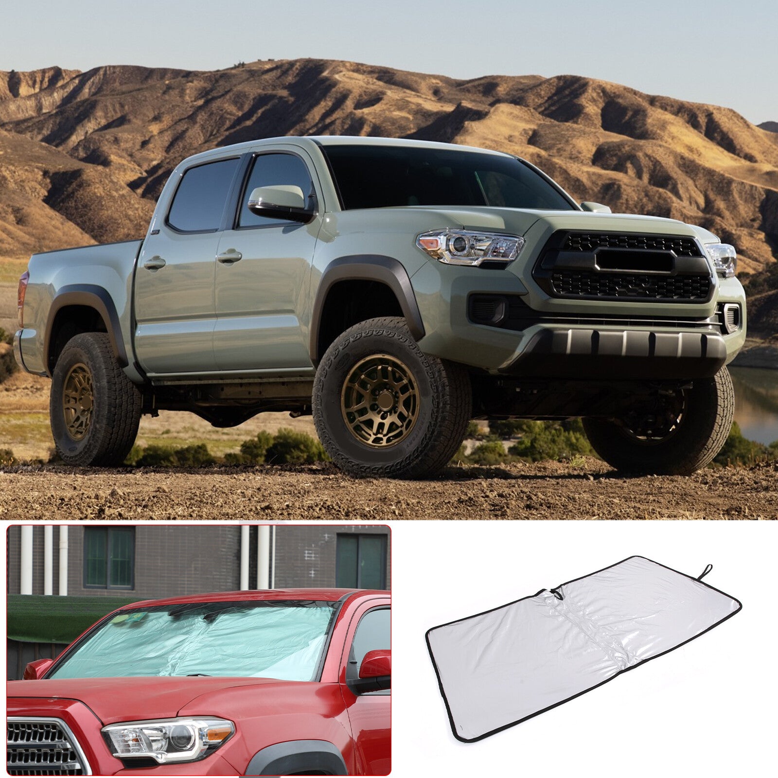 Carbon fiber dashboard side vent cover trim for Toyota Tenderra 2022
