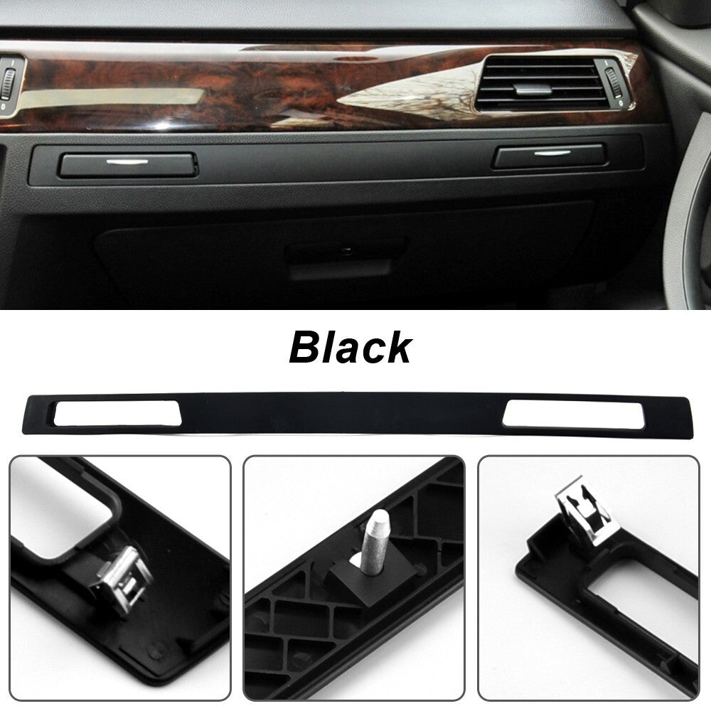 Cup Holder Interior Strip Trim Surround Panel for BMW E90 E91 E92 E93 Black LHD