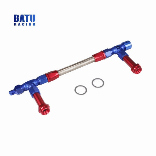 REDBLUE Dual Feed Carb Fuel Line Kit Holley 4150 Carburetor Anodized Braided AN8
