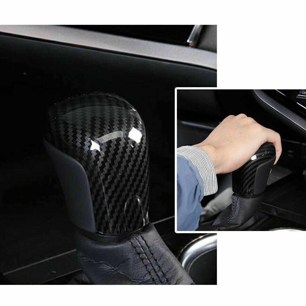 for Toyota for Corolla Cross 2020-2023 Carbon Fiber ABS Gear Shift Knob Cover Trim