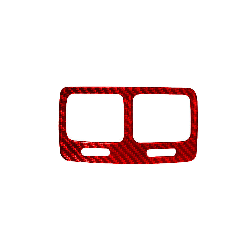Red Carbon Fiber Rear Air Vent Outlet Frame Cover Trim for KIA Cadenza 2014-2016