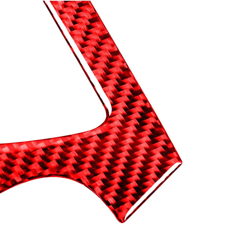Red Carbon Fiber Interior Side Air Vent Outlet Cover Trim for Mitsubishi Lancer