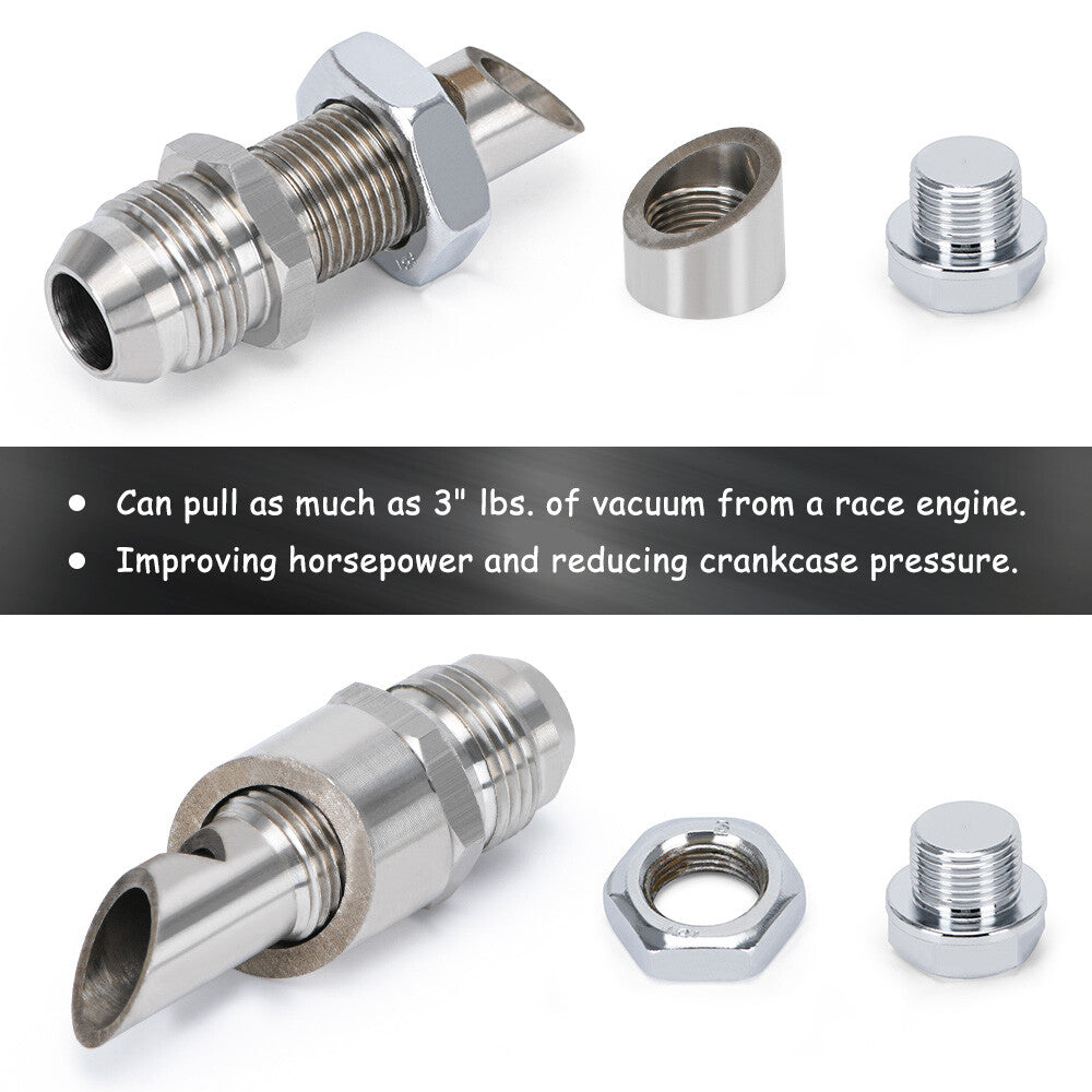 Fitting E-VAC Scavenger Kit W/ Stainless Steel T304 Vacuum Kit Universal