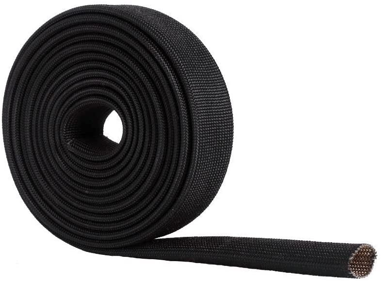 Heat-insulating sleeve, adjustable hose, hot spark plug wire, high temperature, 10 feet - 20 mm - 3/4