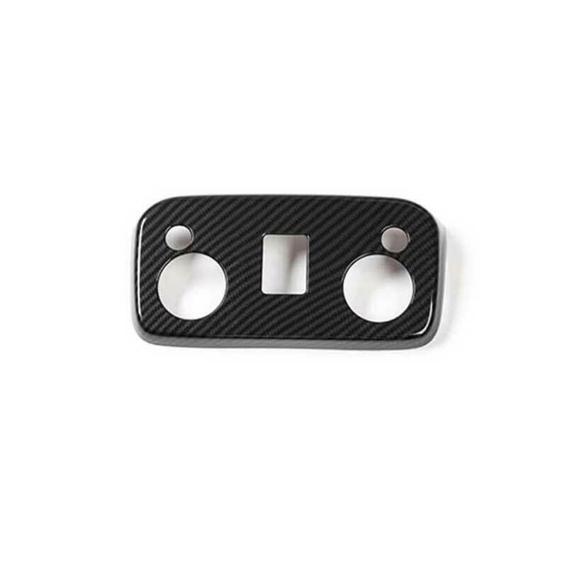 for Ford for Mustang 2015-2022 Carbon Fiber Front Reading Light Lamp Frame Trim 1PCS
