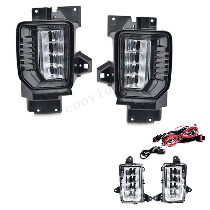 for GMC for Sierra 2500HD 3500HD 2019-2022 LED Fog Light Signal Wiring Switch Kit
