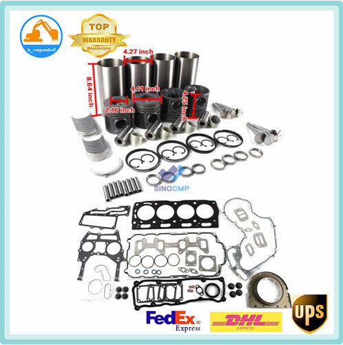 Full Engine Overhaul Rebuild Kit 3054C 3054E for CAT Loader 414E 420D 428E DHL