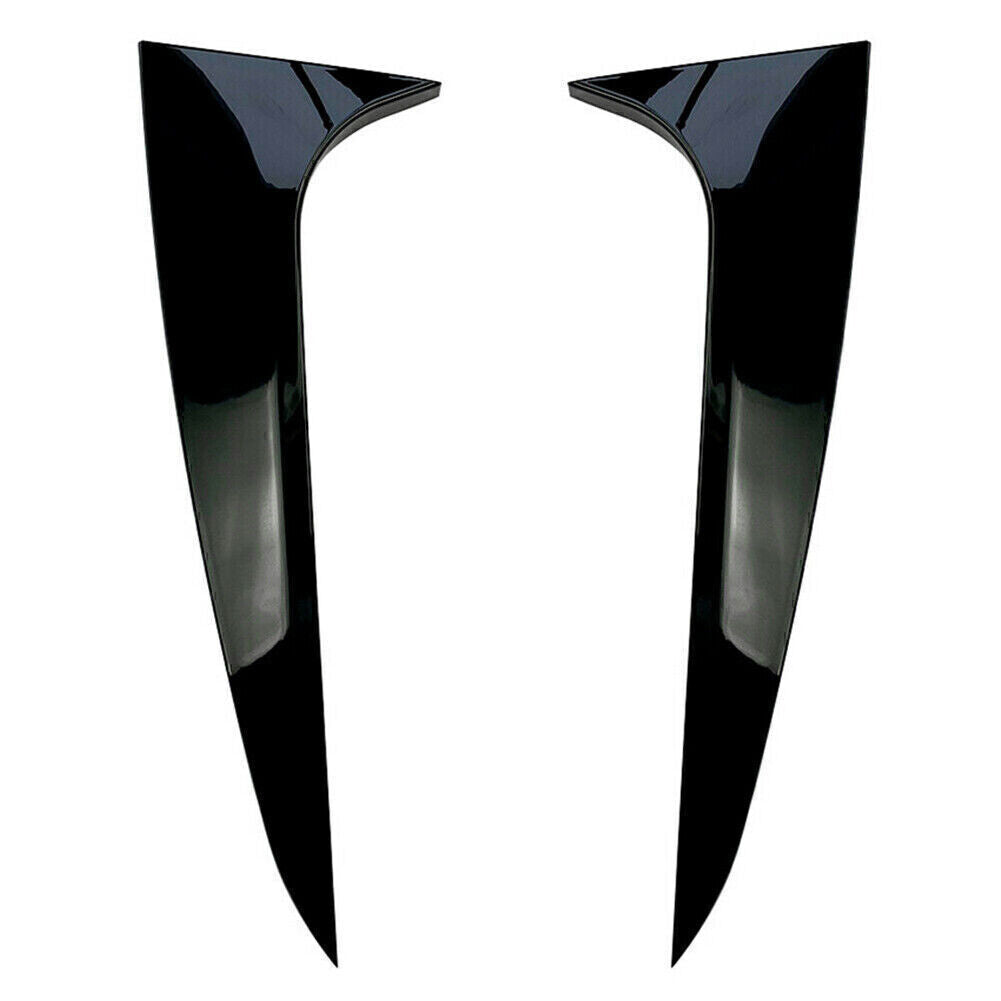 Rear Window Spoiler Side Wing Cover Moulding Trim for BMW X4 G02 2019-2020 Black