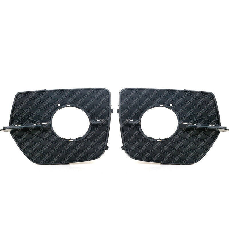 for BMW X6 E71 2008-2014 Pair Front Bumper Trim Mesh Fog Lamp Grill Grille