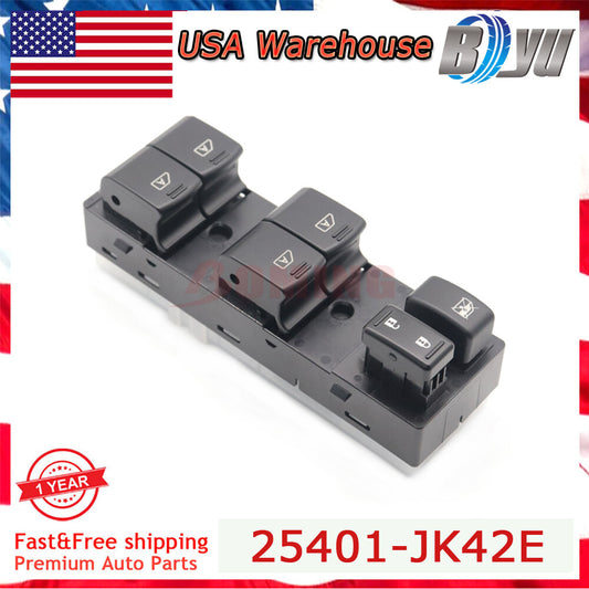 Front Left Power Window Master Switches For 25401-JK42E for Infiniti G25 G35 G37 Q40