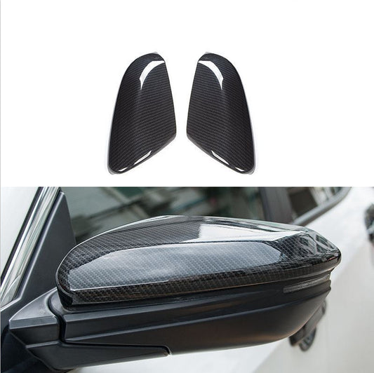 2PCS Carbon Fiber Side Rearview Mirror Cover Trim for Honda for Civic 10th 19-21
