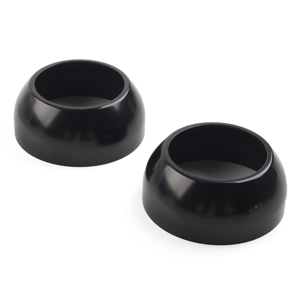 Black Fork Boot Cap Covers 39mm for Harley Sportster Dyna FXR XL 883 XL 1200