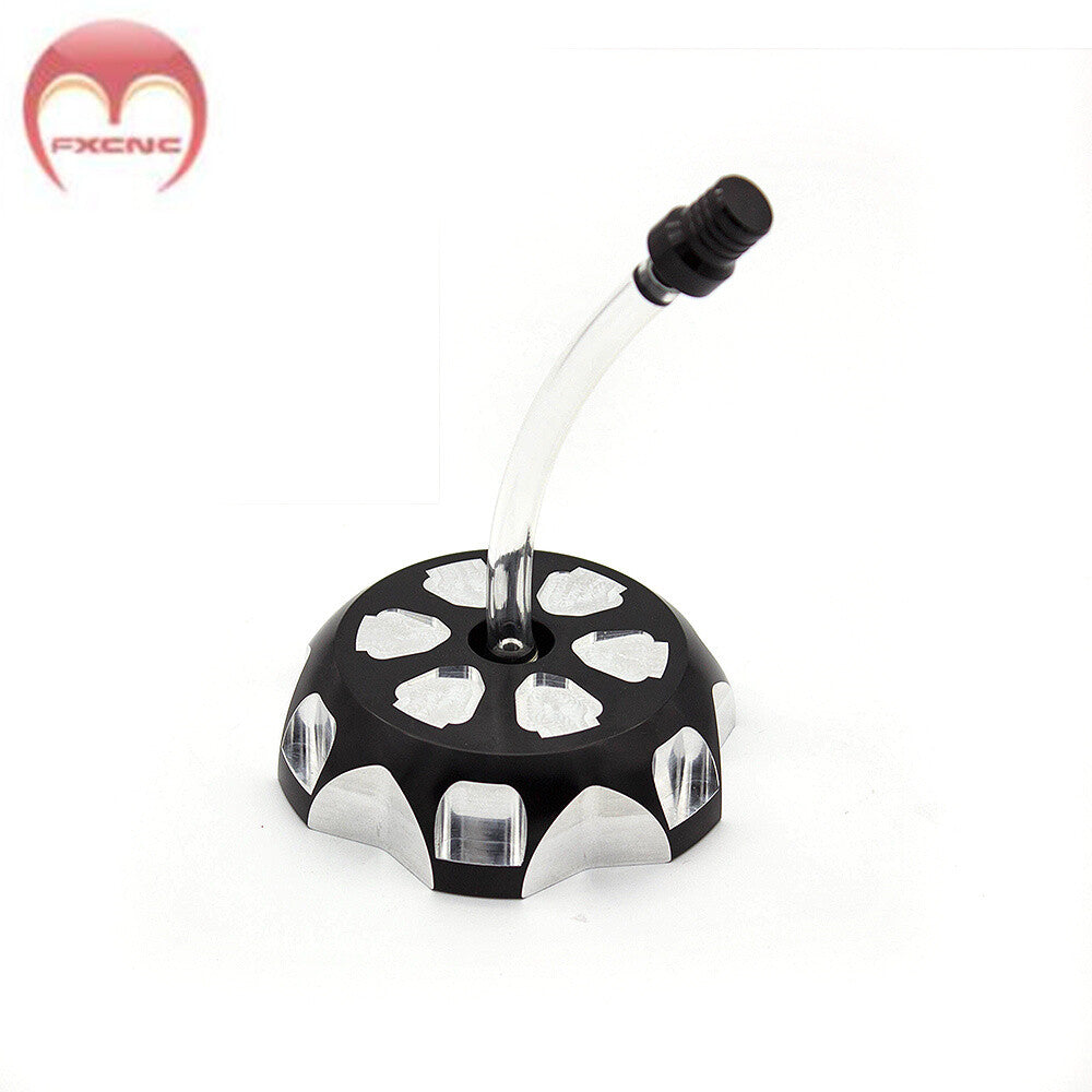 Suitable for Kawasaki KFX 400 All Years Black CNC Motorcycle Gas Fuel Tank Cap 59mm