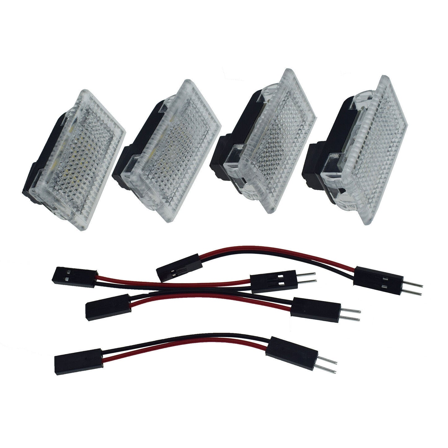 for Tesla Model 3 X S Y Interior LED Lighting Bulbs Connector Harness Set of 4