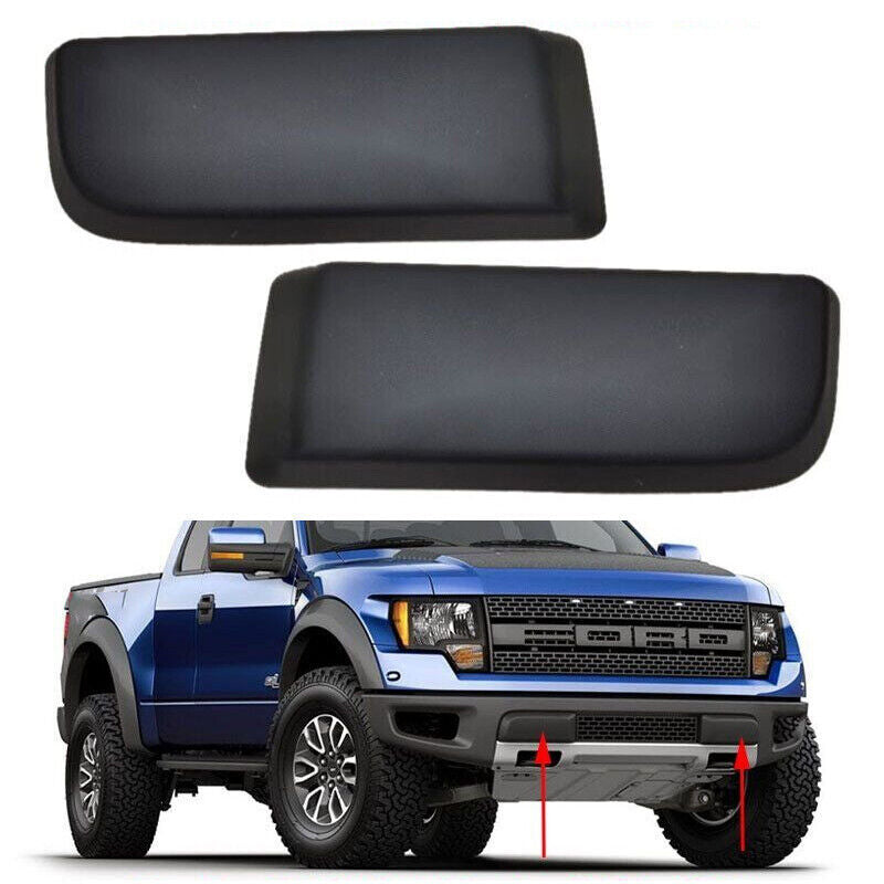 Pair For 2009-2014 for Ford F-150 SVT Front Lower Bumper Hole Cover Beze Cap