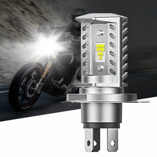 AUXITO H4 Motorcycle LED Headlight Bulb 9003 HB2 6000K 16000LM High/Low Beam