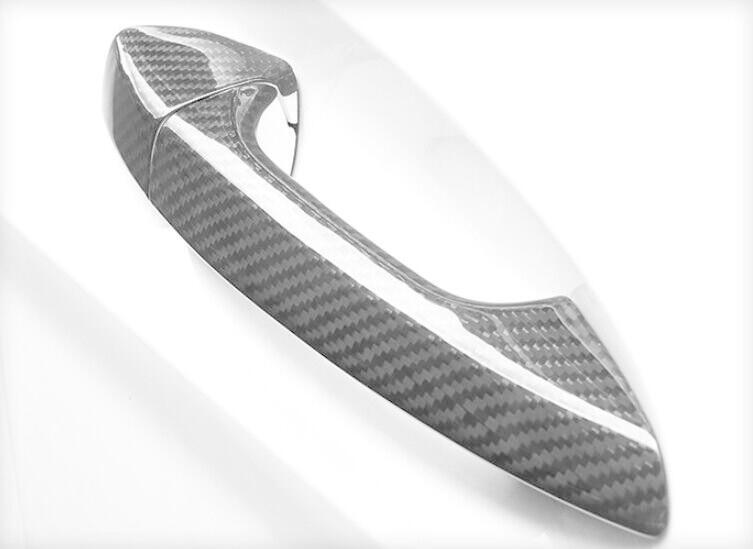for Benz CLA 2013-2016 Carbon Fiber Exterior Outside Door Handle Cover Trim 8PCS