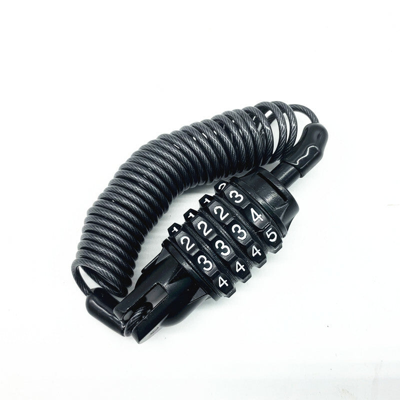 Universal Motorcycle Helmet Password Lock Telescopic Cable Locking Chain Cable