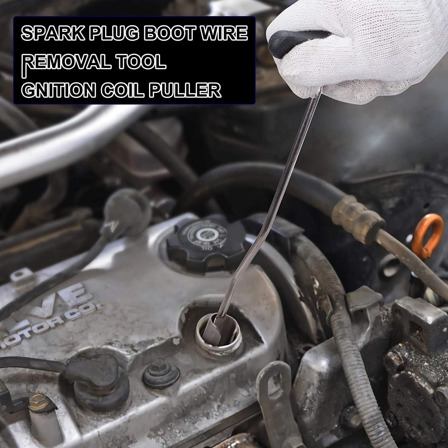 Automotive spark plug cable wire ignition coil puller manual installation and removal repair tools