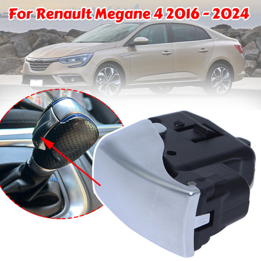 for Renault Megane 4 Automatic Gear Shift Knob Replacement Button Chrome 2016-24