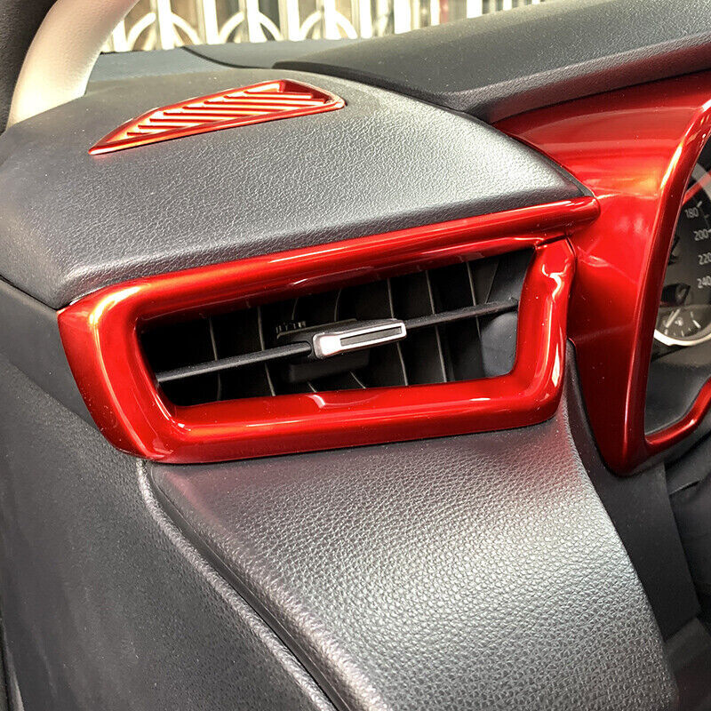 LR AC Air Outlet Vent 3PCS Cover Trim for Toyota for Corolla 2019-2022 Gloosy Red