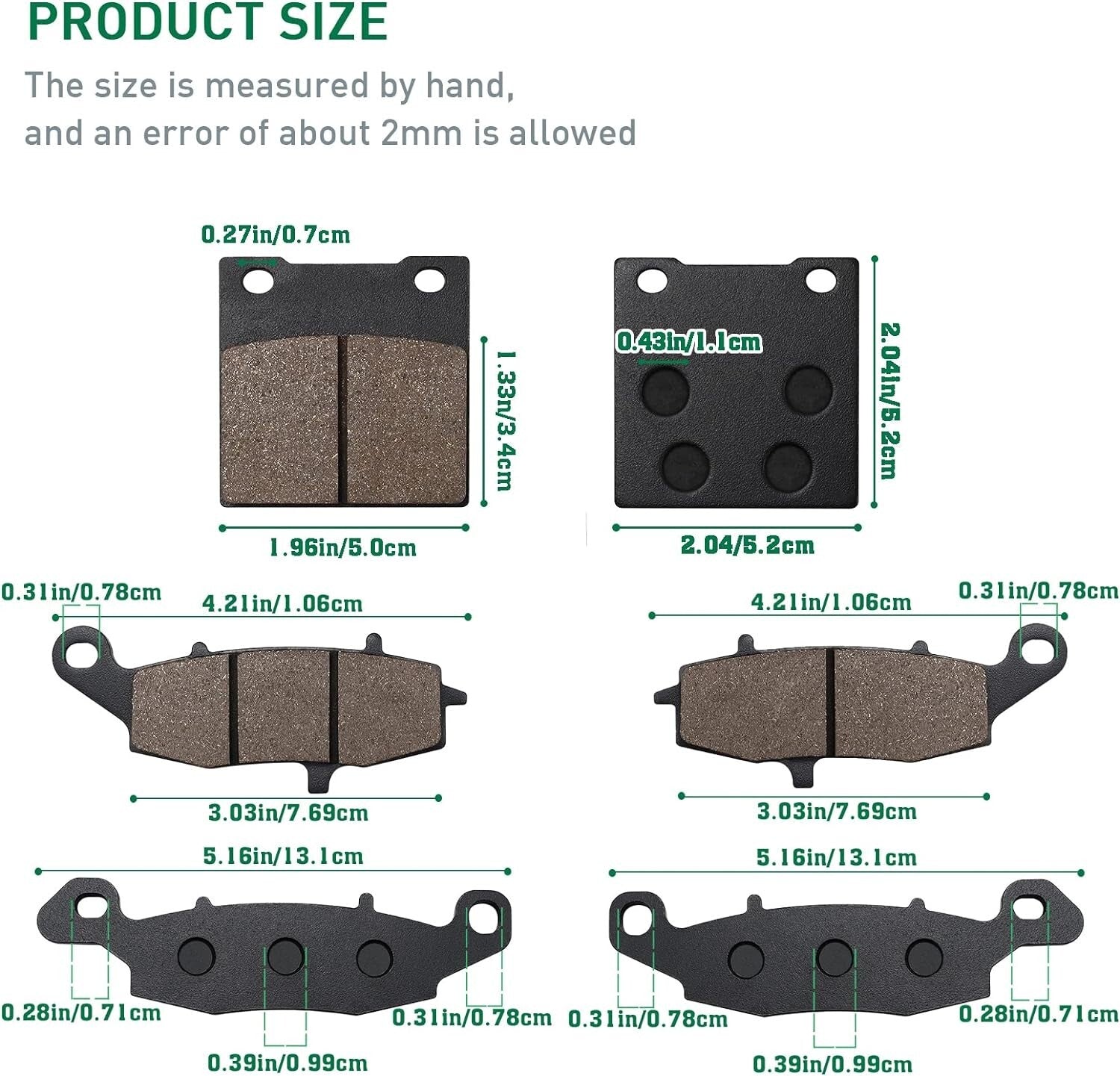 Brake Pads for SUZUKI GSX750F Katana 750 1998-2006 GSF600S Bandit 600 2000-2003