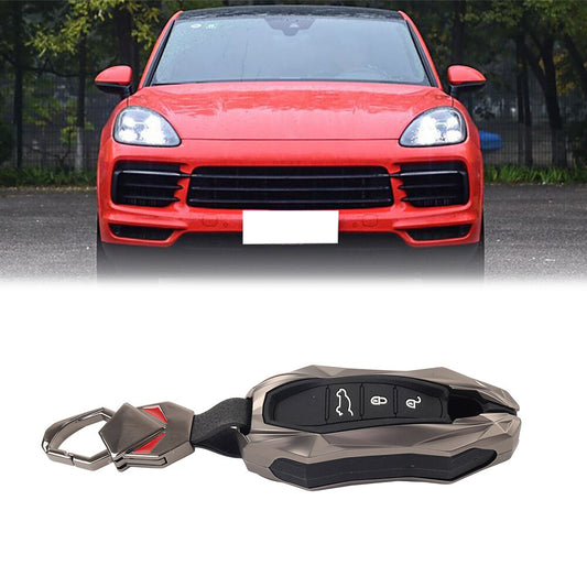Black for Smart Key Fob Cover Case Shell for Porsche for Cayenne for Panamera 911 Macan