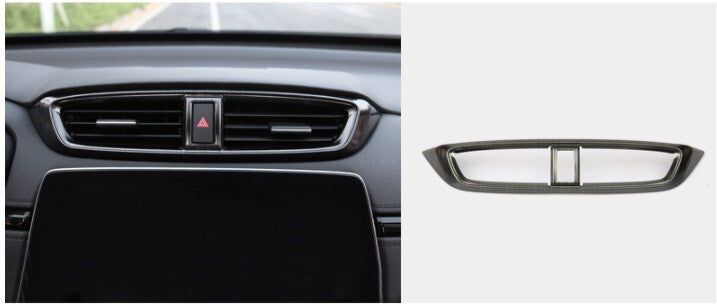 Middle Air Outlet Vent Cover Trim 1X for Honda CRV CR-V 2017-2022 Black Titanium