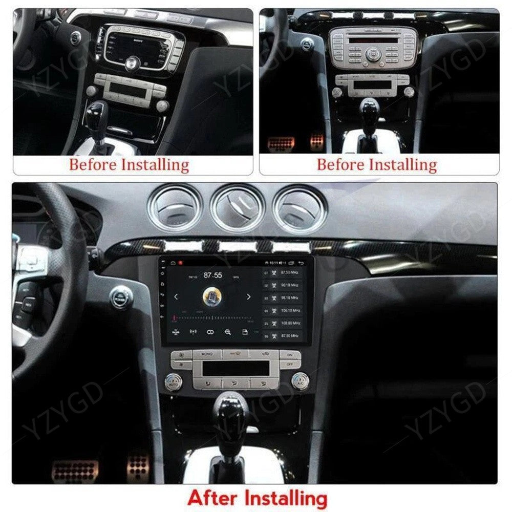 for Ford S-Max S-MAX 2007-2015 CarPlay Car Radio GPS Stereo Multimedia Screen BT