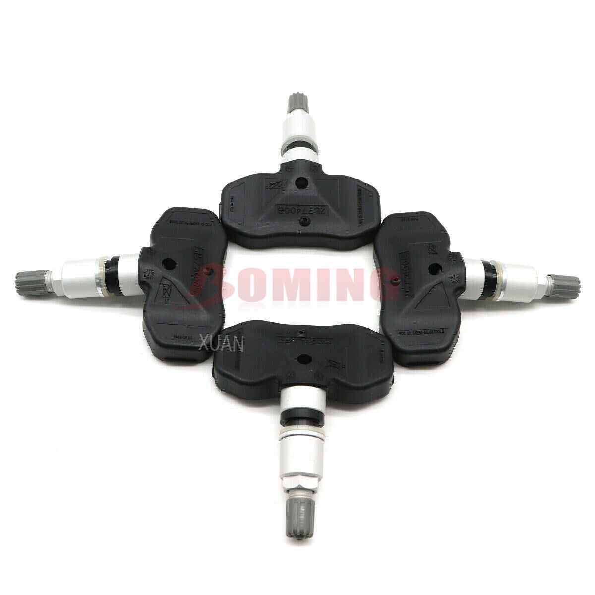 Four new TPMS tire pressure sensors for GMI for Chevrolet Trailblazer 315MHz 25774006