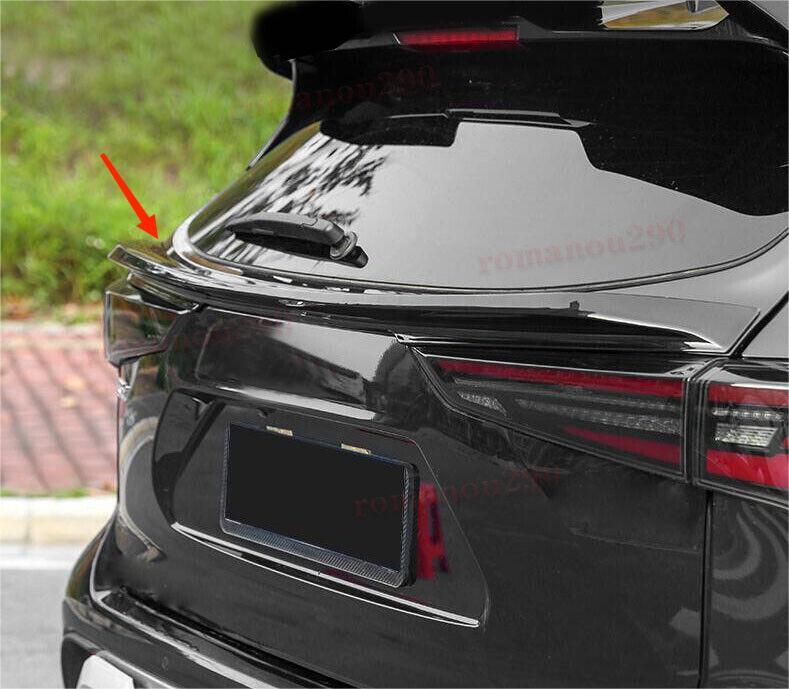 for Toyota Highlander 2020-23 Glossy Black ABS Rear Tail Trunk Door Spoiler Wing