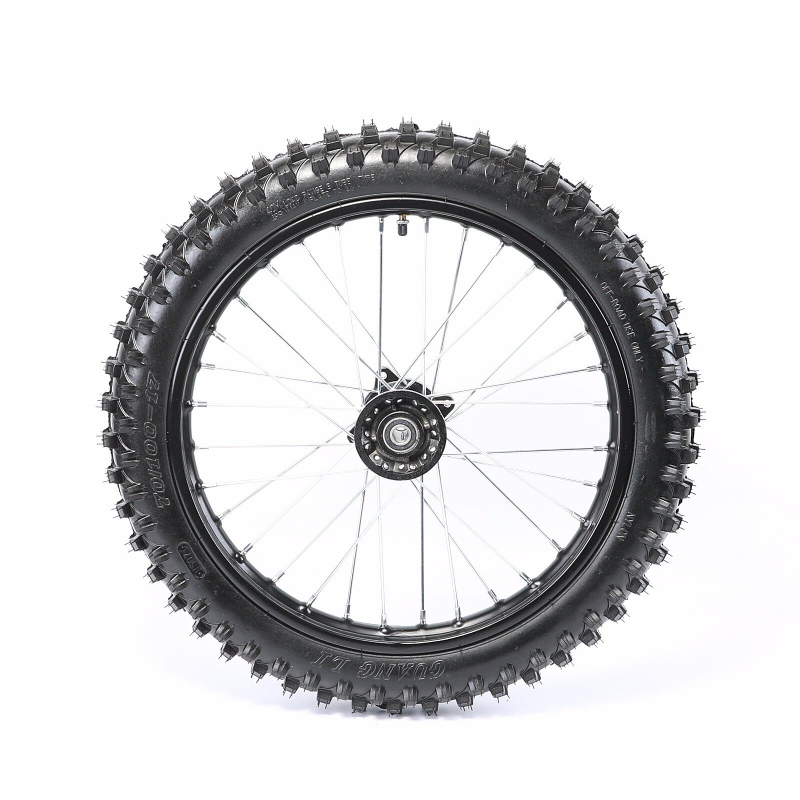 17-inch front wheel, 70/100-17 tire, rim assembly, dirt pit bicycle, Taodao SSR 125cc, 15mm