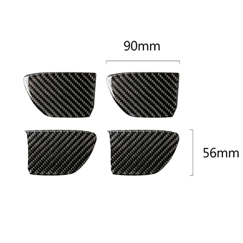 Carbon Fiber Car Interior Door Handle Cover Trim for 14-21 for Infiniti Q50 Q60