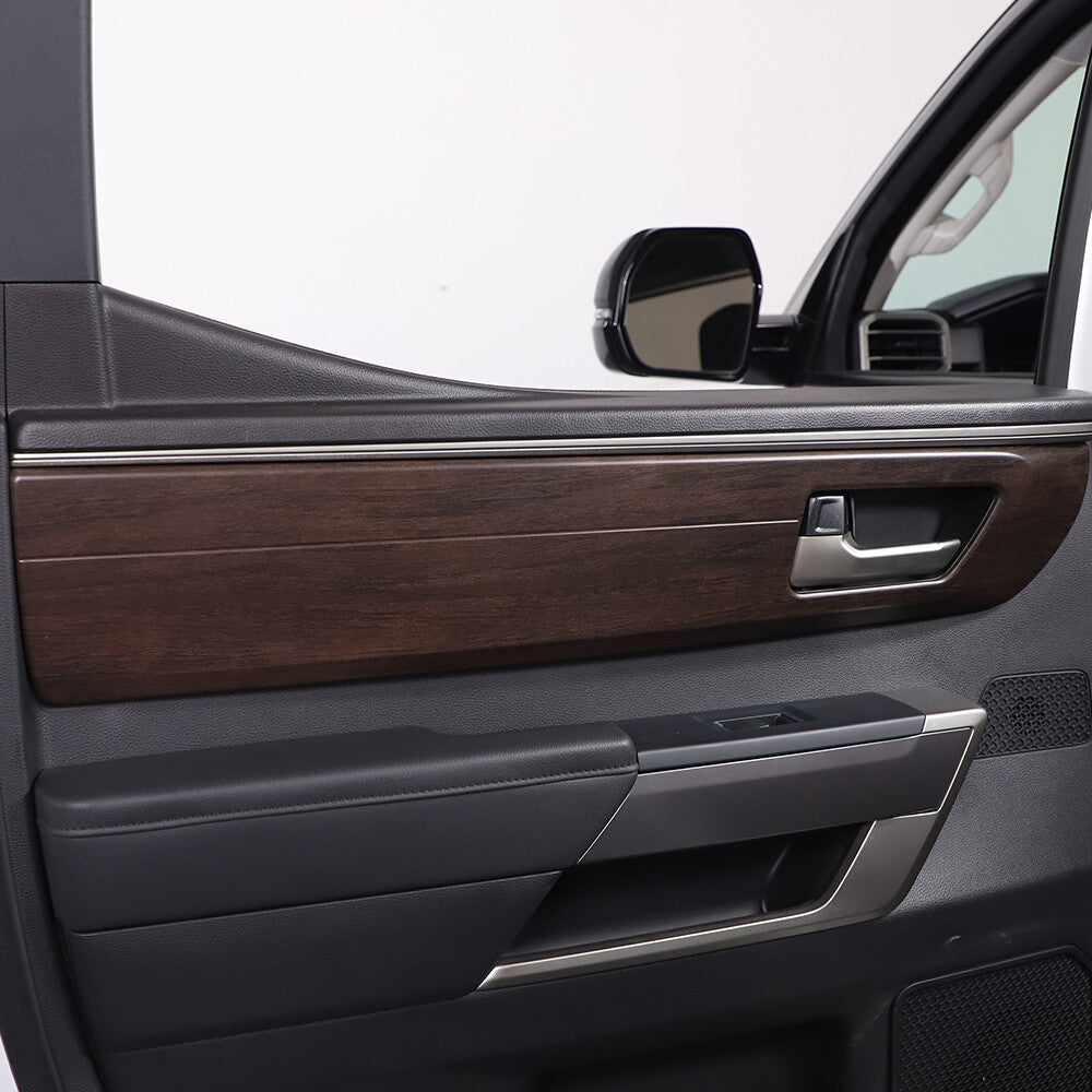 Carbon fiber ABS interior door handle trim cover for Toyota Tundra Sequoia 20+