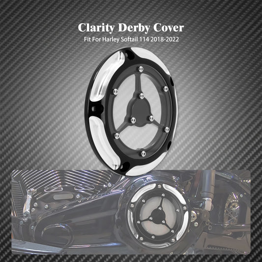 Black Engine Derby Cover Fit for Harley Softail 114 Street Bob Breakout FXLRS